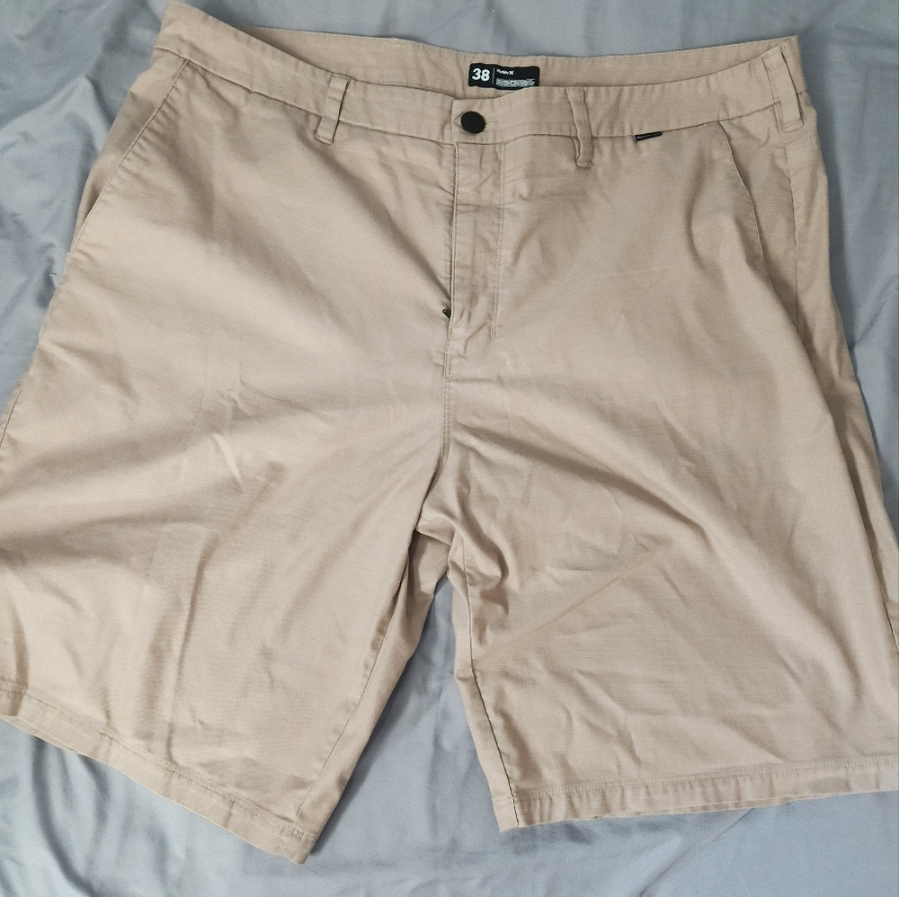 Hurley Nike DRI-FIT Shorts Size38 Khaki